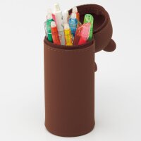 LIHIT LAB. Kawaii Stand-Stiftetui Punilabo schwarze Katze A7712-3