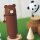 LIHIT LAB. Kawaii Stand-Stiftetui Punilabo schwarze Katze A7712-3