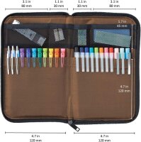LIHIT LAB Stiftemäppchen flach Typ breit Indigo A7653-11
