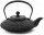 Iwachu Nanbu Tekki Teekanne Kanbin Schwarz 500 ml Kyusu Hira Arare TT13001BK