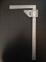 Gebraucht - Wie NEU- Shinwa 12486 Zimmermannswinkel (Kanejaku) 30 x 15 cm mit Metallstopfen