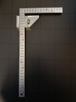 Gebraucht - Wie NEU- Shinwa 12486 Zimmermannswinkel (Kanejaku) 30 x 15 cm mit Metallstopfen