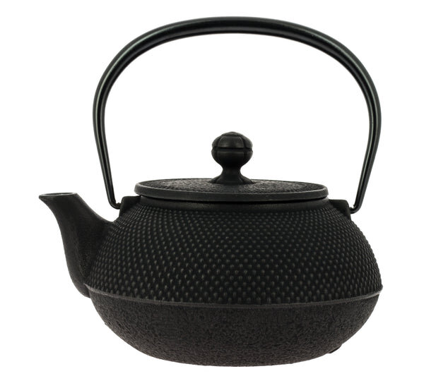 - Ohne Verpackung- IWACHU Nanbu Tekki Arare Japanische Gusseisen Teekanne mit Filter und Traditionelles Design 900 ml schwarz TT11084BK