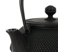 IWACHU Nanbu Tekki Arare Japanische Gusseisen Teekanne mit Filter und Traditionelles Design 900 ml schwarz TT11084BK - Ohne Verpackung-