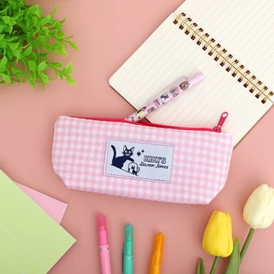 MOVIC Rosa kariertes Federmäppchen – JIJI- Kikis Delivery Service