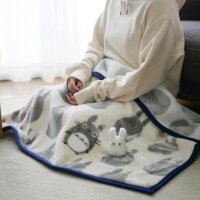 MARUSHIN Plaid Big Totoro Silhouette 70 x 100 cm Decke...