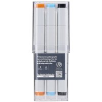 Too Copic Classic Marker Basis-Set 12 Stück professionelle Layoutmarker alkoholbasiert