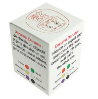 Tierra Zen KP16 Weißer traditioneller DARUMA Liebe klein 4,5cm