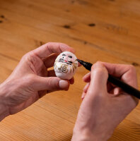 Tierra Zen KP16 Weißer traditioneller DARUMA Liebe klein 4,5cm
