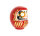 Tierra Zen Roter traditioneller DARUMA Viel Glück 18cm KP31