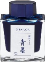 SAILOR Füllfederhalter-Tintenflasche Pigmenttinte 50 ml Blau-Schwarz (SOUBOKU) 13-2002-242