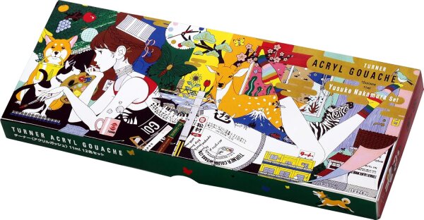 Turner Color Acryl-Gouache 12 Farben Nakazawa Yusuke Set AG12C 11ml