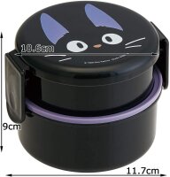Skater Kikis Delivery Service Zweischichtige runde Lunch Box Jiji mit Gabel 500ml Studio Ghibli
