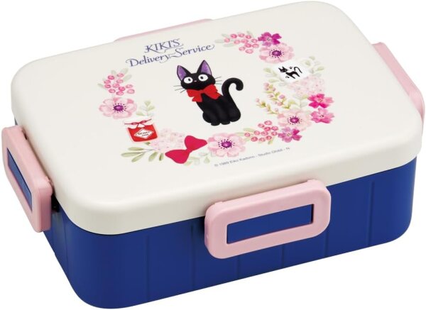 Skater Antibakterielle 4-Punkt-Verschluss-Lunchbox 1-stufig 650ml Kikis kleiner Lieferservice JIJI French Studio Ghibli