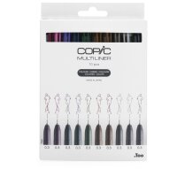 Too Copic Multiliner Set farbig 10 Stück Fineliner Strichstärke 0,3 mm