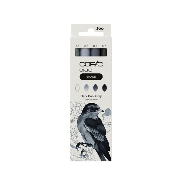 Too Copic Ciao SHADE Set Dark Cool Gray 4 Stk. Twin Marker 0,5 mm