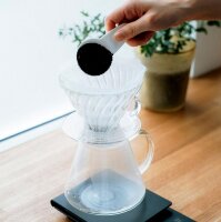 -Verpackung beschädigt- Hario V60 Glas-Brühset 600 ml transparent S-VGBK-02-T1