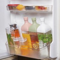 -Verpackung leicht beschädigt- HARIO Ka-Ku Tea Bottle Kaltgebrühte Teeflasche Rauchrosa 1200ml KAB-120-SPR