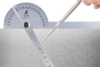 Shinwa Messwinkel Zwei-Stab-Typ Nr. 19 Silber 62490