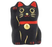 Tierra Zen KPM03 Maneki Neko Kuro - Schwarz Schutz 5cm