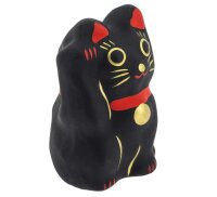 Tierra Zen KPM03 Maneki Neko Kuro - Schwarz Schutz 5cm