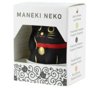 Tierra Zen KPM03 Maneki Neko Kuro - Schwarz Schutz 5cm