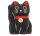 Tierra Zen KPM03 Maneki Neko Kuro - Schwarz Schutz 5cm