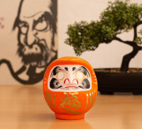 Tierra Zen KP62 Traditionelles Daruma Orange - Freundschaft 12 cm