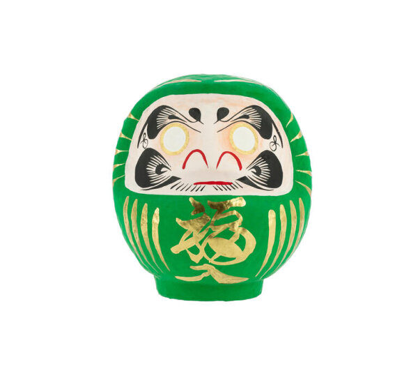 Tierra Zen KP65 Grünes traditionelles Daruma - Gesundheit 12 cm