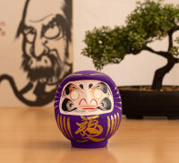Tierra Zen KP67 Lila Traditionelles Daruma - Harmonie, 12 cm