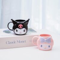 SKATER Kuromi Sanrio Kawaii Cup Keramikbecher 390 ml