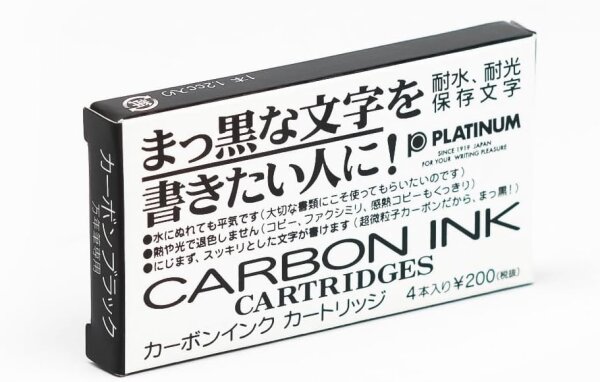 PLATINUM Carbon Tintenpatronen Schwarz 4 Stück (1er Pack) PL-SPC-200