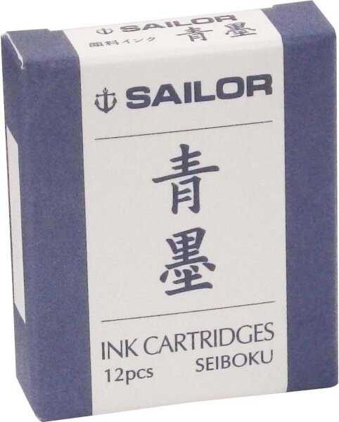 SAILOR Füllfederhalter Pigmentpatronentinte Blau-Schwarz (SEIBOKU) 13-0604-142