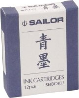 SAILOR Füllfederhalter Pigmentpatronentinte Blau-Schwarz (SEIBOKU) 13-0604-142