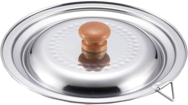 Yoshikawa Yukihira Deckel aus Edelstahl YH9497 – Passend für verschiedene Größen (16-18cm Ø203 x 40 (mm)), Made in Japan