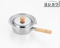 Yoshikawa Yukihira Deckel aus Edelstahl YH9497 – Passend für verschiedene Größen (16-18cm Ø203 x 40 (mm)), Made in Japan