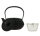 IWACHU Nanbu Tekki Arare Japanische Gusseisen Teekanne mit Filter und Traditionelles Design 900 ml schwarz TT11084BK