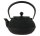 IWACHU Nanbu Tekki Arare Japanische Gusseisen Teekanne mit Filter und Traditionelles Design 1200 ml schwarz TT11085BK