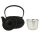 IWACHU Nanbu Tekki Arare Japanische Gusseisen Teekanne mit Filter und Traditionelles Design 650 ml schwarz TT12002BK 1