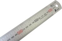 Shinwa 13021 Lineal aus Edelstahl Silver 60cm
