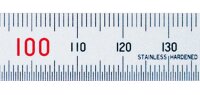 Shinwa 76751 Edelstahlmaßstab 15 cm mit Stopper