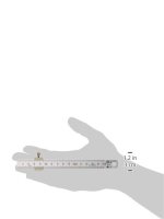 Shinwa 76751 Edelstahlmaßstab 15 cm mit Stopper
