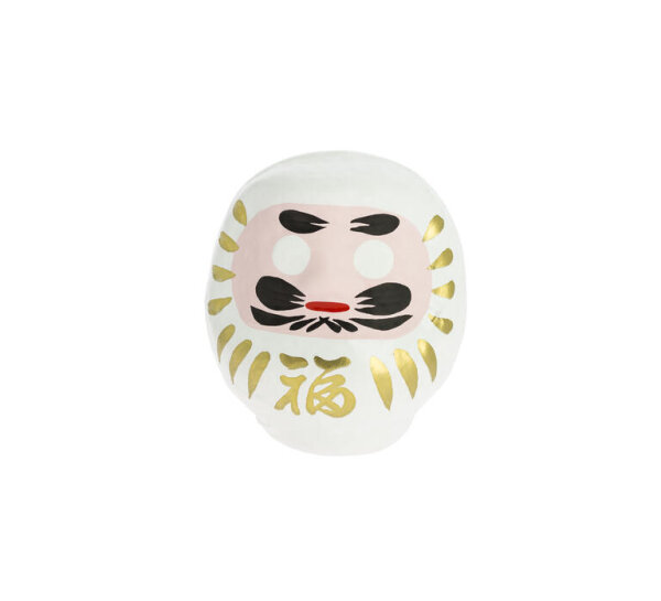 Tierra Zen KP14 Weißes traditionelles Daruma - Liebe groß 9,5 cm