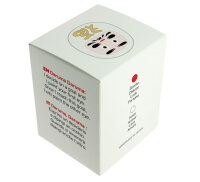 Tierra Zen KP14 Weißes traditionelles Daruma - Liebe groß 9,5 cm