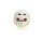 Tierra Zen KP14 Weißes traditionelles Daruma - Liebe groß 9,5 cm