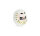 Tierra Zen KP14 Weißes traditionelles Daruma - Liebe groß 9,5 cm