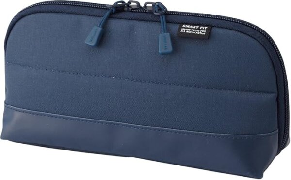 LIHITLAB Smart Fit Federmäppchen Wide Open – Bis zu 30 Stifte Navy (A-7688-11)