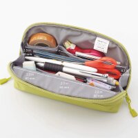 LIHITLAB Smart Fit Federmäppchen Wide Open – Bis zu 30 Stifte Navy (A-7688-11)