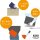 LIHIT LAB. SMART FIT Carrying Pouch A4 3-in-1 Organizer-Tasche Clutch, Umhängetasche & Bag-in-Bag A-7577-24