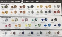 Turner Colour Works Transparente Aquarellfarbe – 94 Farben Dot Card WT94DOT Exklusive Internationale Farben Planeten-Design Made in Japan